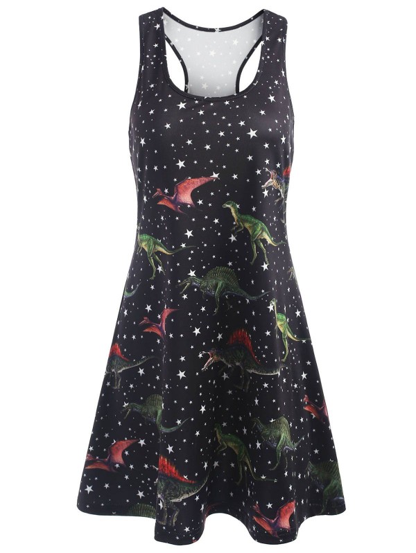 Dinosaur Racerback Tank Dress