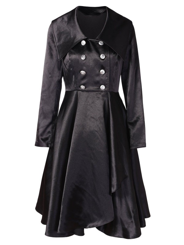 Double Breasted A Line Dress