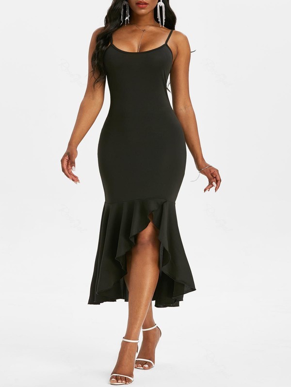 Flounce High Low Mermaid Dress