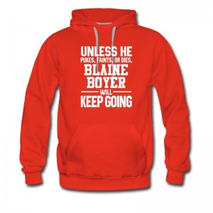 Men's Blaine Boyer Keeps On Going Unless Arizona Baseball Hoodie