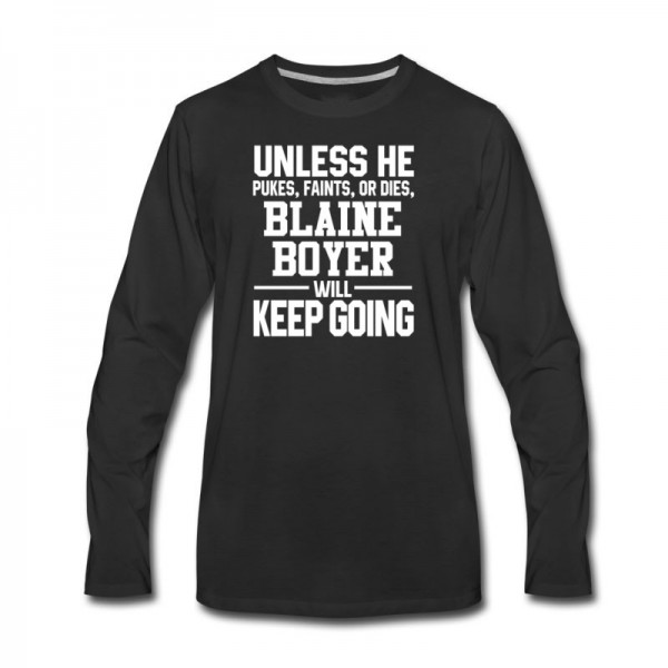 Men's Blaine Boyer Keeps On Going Unless Arizona Baseball Long T-Shirt