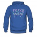 Men's Fresh Purple Camo Drips Hoodie