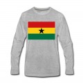 Men's Ghana Flag Long T-Shirt