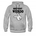 Men's shes my weirdo Hoodie