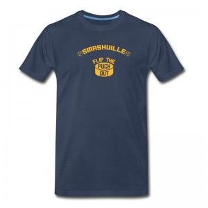 Men's Smashville Flip The Puck Out Nashville Hockey Fan Gift T-Shirt - Navy