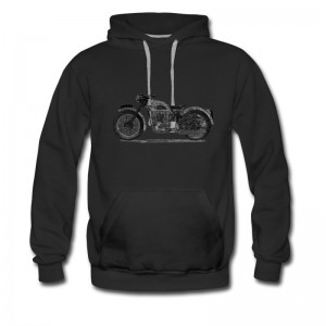 Men's Vintage Triumph twin Hoodie