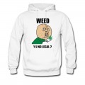 Men's weed_y_u_no_legal Hoodie