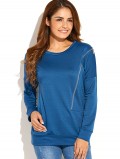 Side Zip Up Pullover Sweatshirt