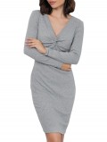Twist Front Knitted Dress
