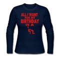 Women's ALL I WANT FOR MY BIRTHDAY IS A BLOWJOB Long T-Shirt
