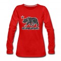 Women's California Bear Flag (Urban Camo) Long T-Shirt