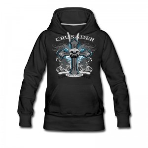 Women's Cross Requiem (White) Hoodie
