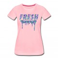 Women's Fresh Purple Camo Drips T-Shirt