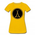 Women's hockey stick field ball emblem T-Shirt