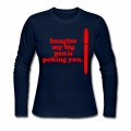 Women's Imagine: Big Red Pen is Long T-Shirt