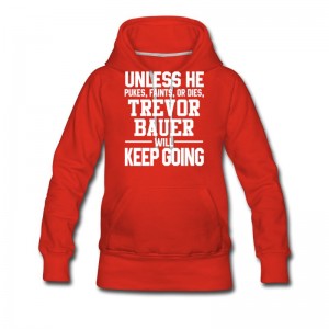 Women's Trevor Bauer Keeps On Going Unless Arizona Baseball Hoodie