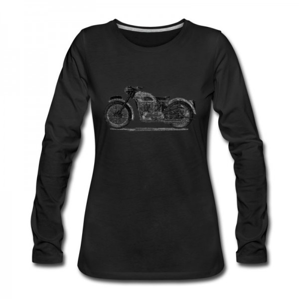 Women's Vintage Triumph twin Long T-Shirt